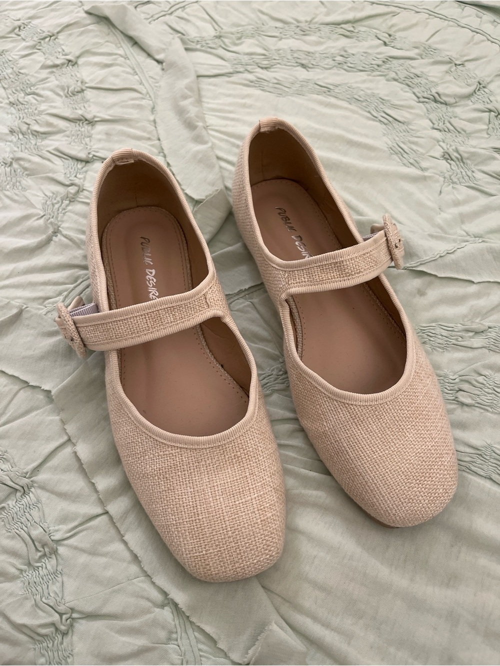 Public Desire raffia flats